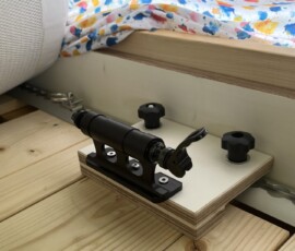 Fahrradhalter Adapter auf Lattentost